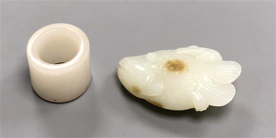 A jade fish and an archers ring